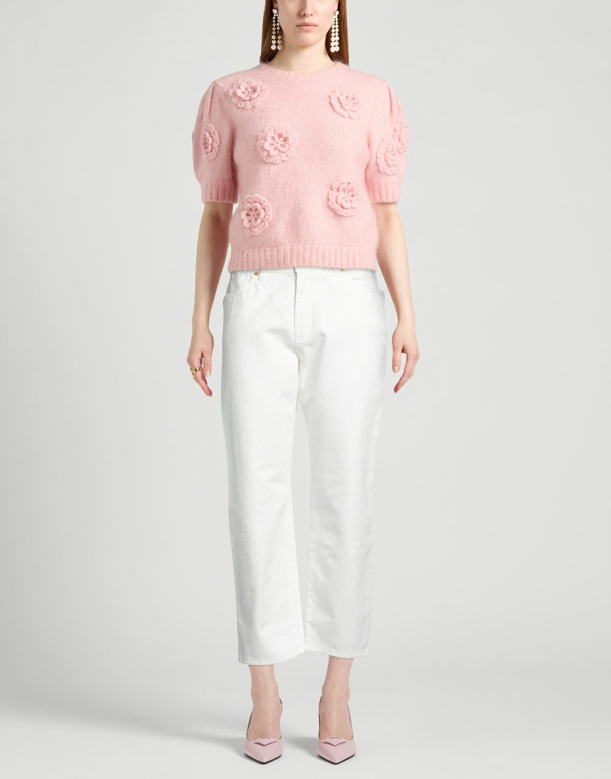 Balmain Womens Jeans in White