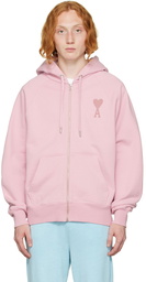 AMI Paris Pink Ami De Cœur Hoodie