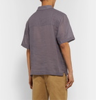 Satta - Paseo Linen and Cotton-Blend Shirt - Purple