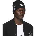 Off-White Black Embroidered Logo Beanie