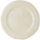 Yellow Nose Studio SSENSE Exclusive White Quick Dip Dinner Plate