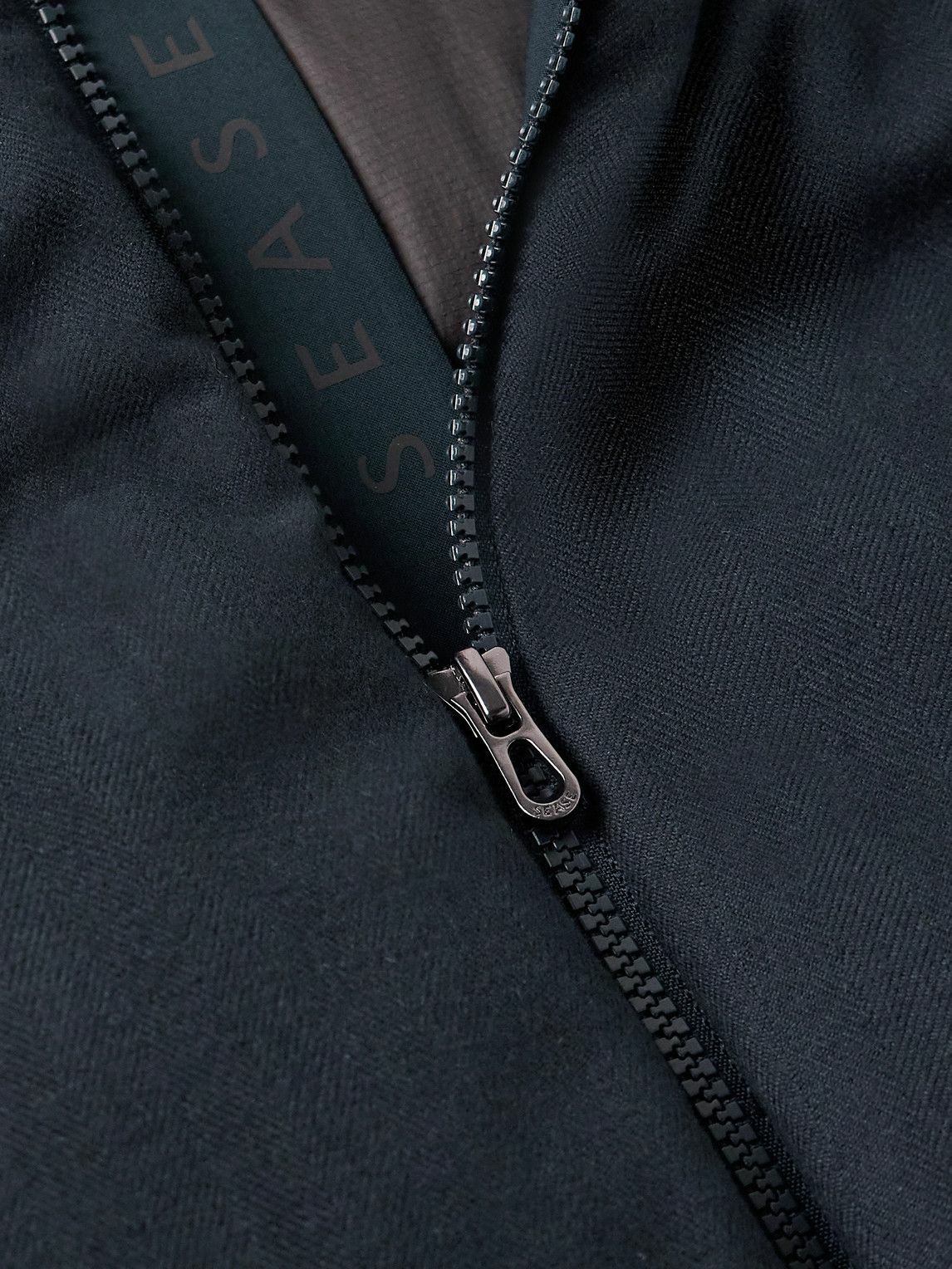 SEASE - Tribeca Quilted Herringbone Cotton and Cashmere-Blend Down Jacket - Blue