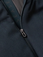 SEASE - Tribeca Quilted Herringbone Cotton and Cashmere-Blend Down Jacket - Blue