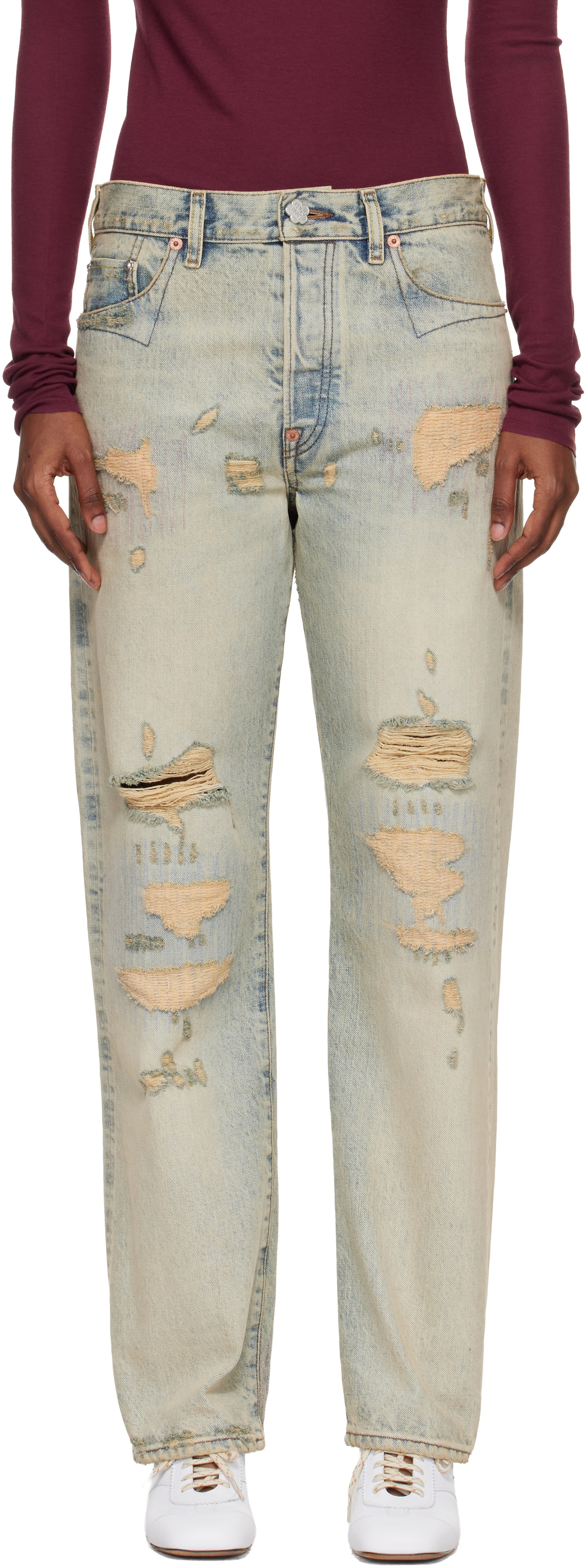 Kenzo Blue Kenzo Paris Straight Jeans