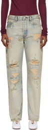 Kenzo Blue Kenzo Paris Straight Jeans