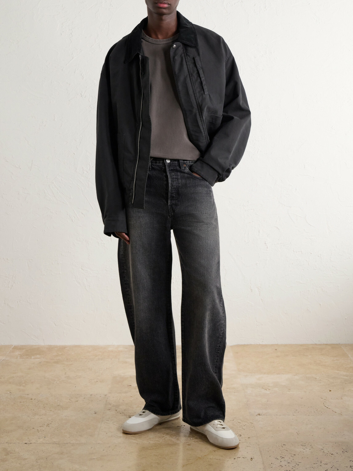 Corridor - Garment-Dyed Cotton-Jersey T-Shirt - Gray