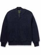 Golden Bear - The Jenner Padded Wool-Blend Bouclé Bomber Jacket - Blue