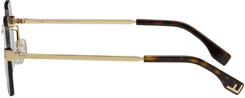 Fendi Gold Sky Fashion Show Sunglasses Fendi