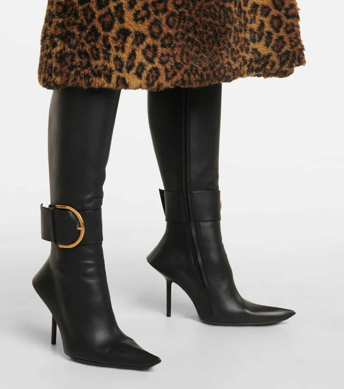 balenciaga high knee boots