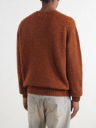 Sunspel - Brushed Shetland Wool Sweater - Brown