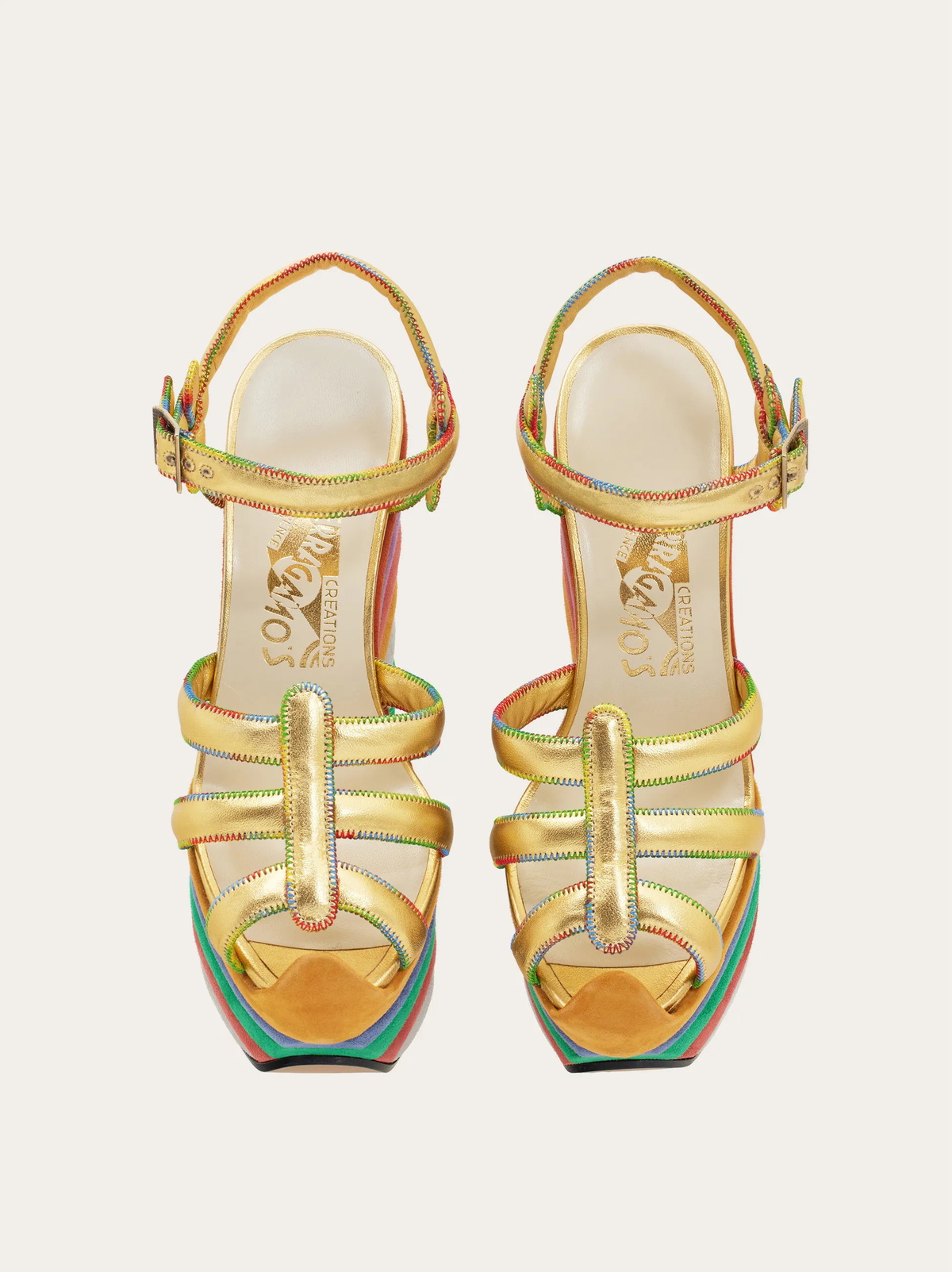 Ferragamo Womens Rainbow (1938) in Multicolor