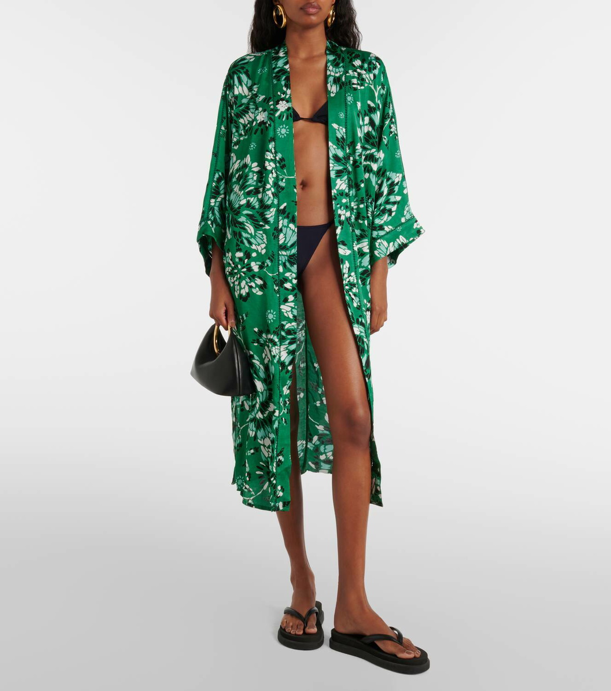 Poupette St Barth Erica floral beach cover-up