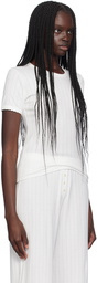 LESET White Slim Fit T-Shirt