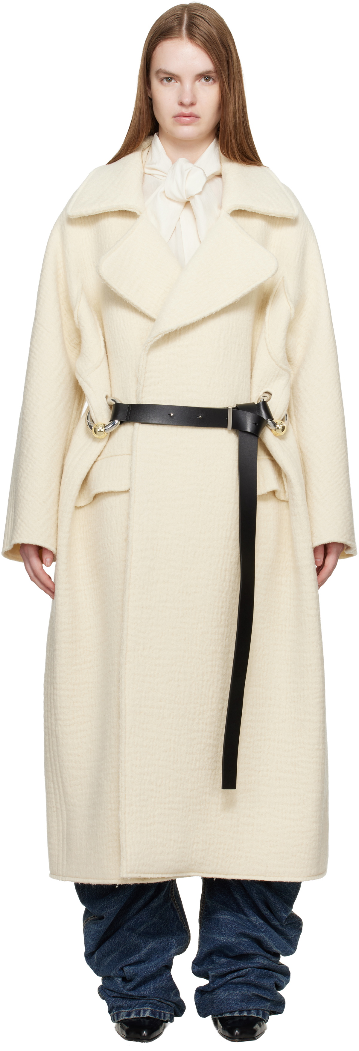 Jean Paul Gaultier Off-White 'The Long Gaultier' Coat