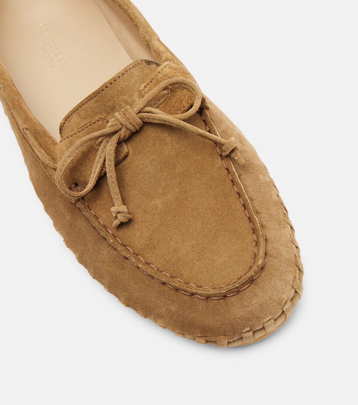 Le Monde Béryl Driver embroidered suede loafers