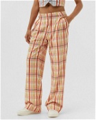 Melody Ehsani Claudia Plaid Relaxed Trouser Multi - Womens - Casual Pants