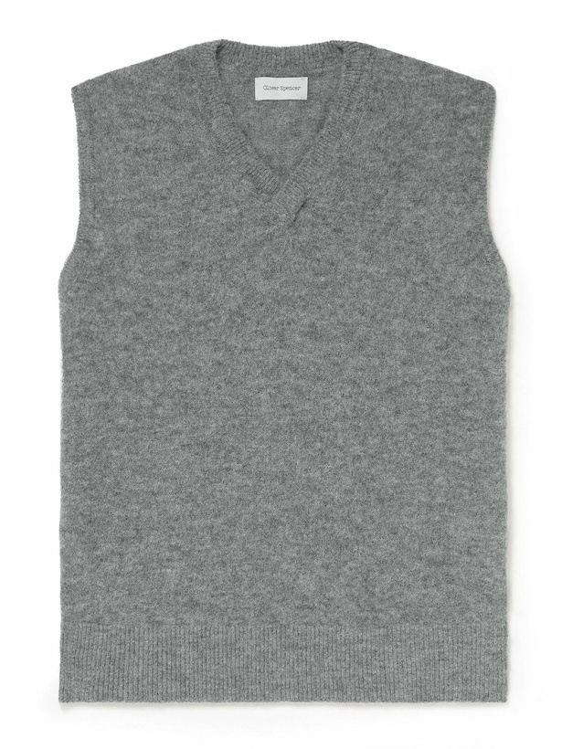 Photo: Oliver Spencer - Graves Knitted Sweater Vest - Gray