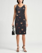 Soulland Womens Midi dress in Black