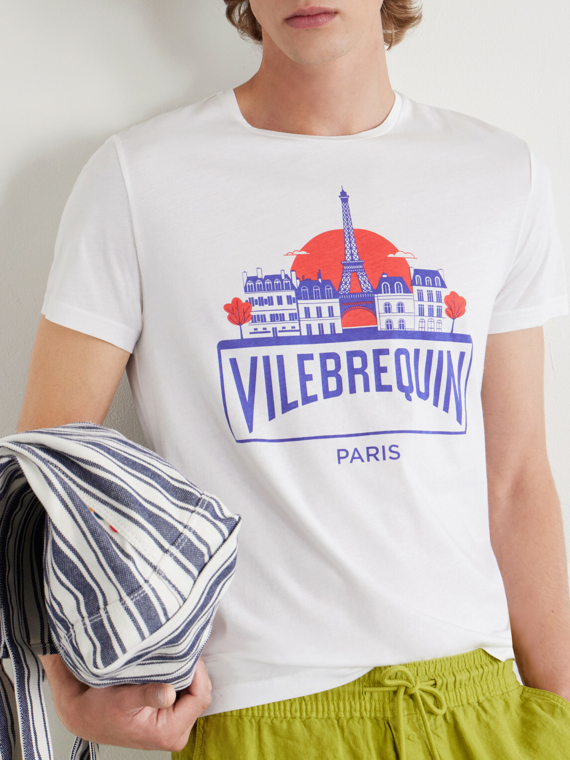 Vilebrequin - Thom City Logo-Print Cotton-Jersey T-Shirt - White