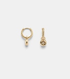 David Yurman Petite Cable 18kt gold huggie earrings with diamonds