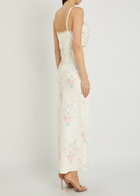 Loveshackfancy Annabeth Floral Satin Maxi Slip Dress Light Pink