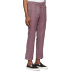 Rochambeau Purple Plaid Pipe Trousers