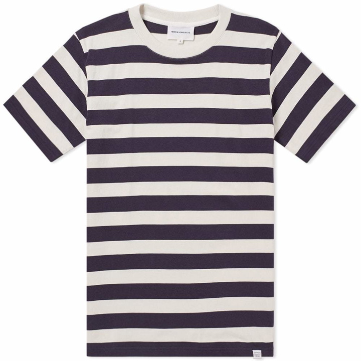 Photo: Norse Projects James Rugby Stripe Tee Blue