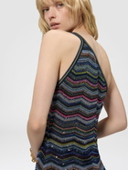 Missoni - One-shoulder long dress with sequins, Women, Multicoloured