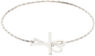 AMI Paris Silver Ami de Cœur Chain Bracelet
