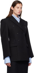 WARDROBE.NYC Black Double Breasted Contour Blazer