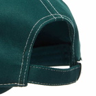 Moncler Men's Contrast Stitch Logo Cap in Turquoise