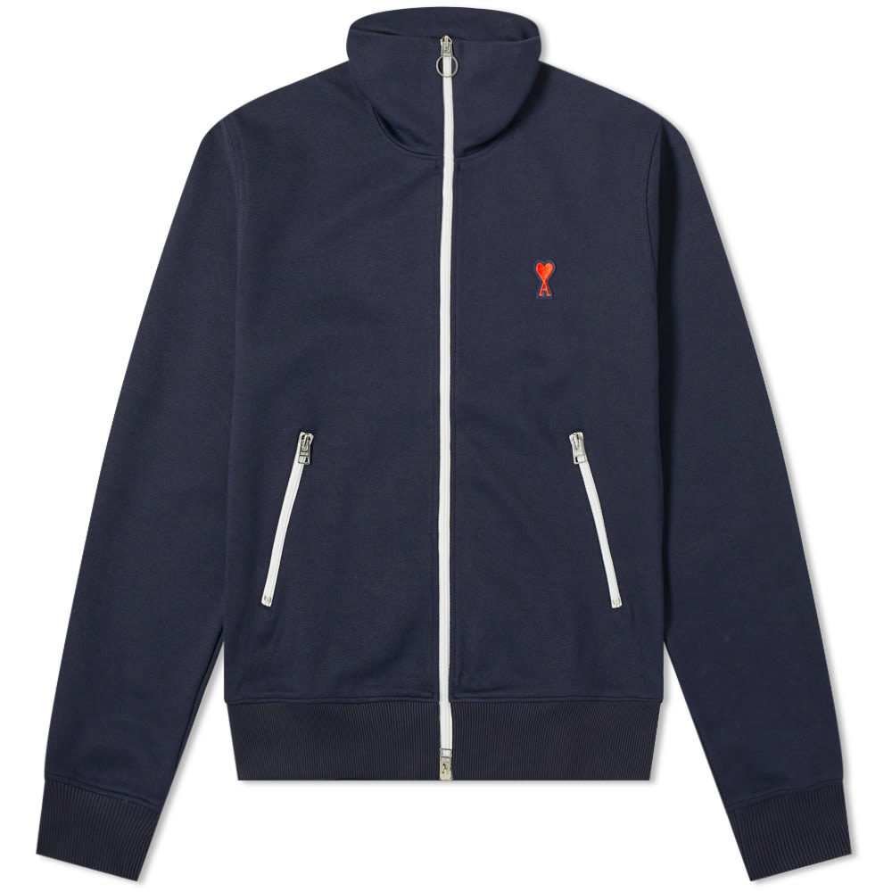 AMI Heart Logo Zip Track Jacket AMI Alexandre Mattiussi