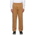 Stussy Tan Canvas Washed Work Pants