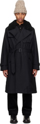 Engineered Garments Black Storm Coat
