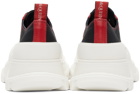 Alexander McQueen Black & Red Tread Slick Sneakers