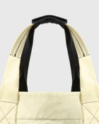 Stone Island Plated Cotton Canvas Maxi Tote Bag Black/Beige Tote & Shopping Bags