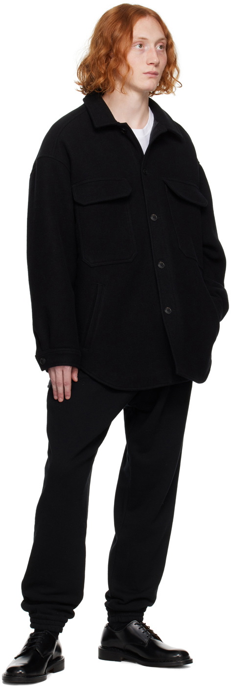 Lownn Black Felted Jacket
