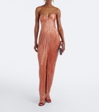 Maria Lucia Hohan Nadira silk bustier gown