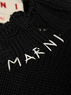 MARNI Logo Cotton Knit Boxy Sweater