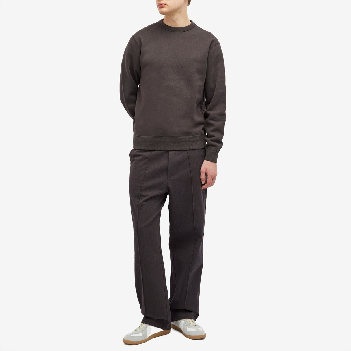 Lady White Co. Men's 44 Fleece Crew Sweatshirt in Tire Black