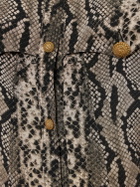 BALMAIN - Python Print Satin Long Dress