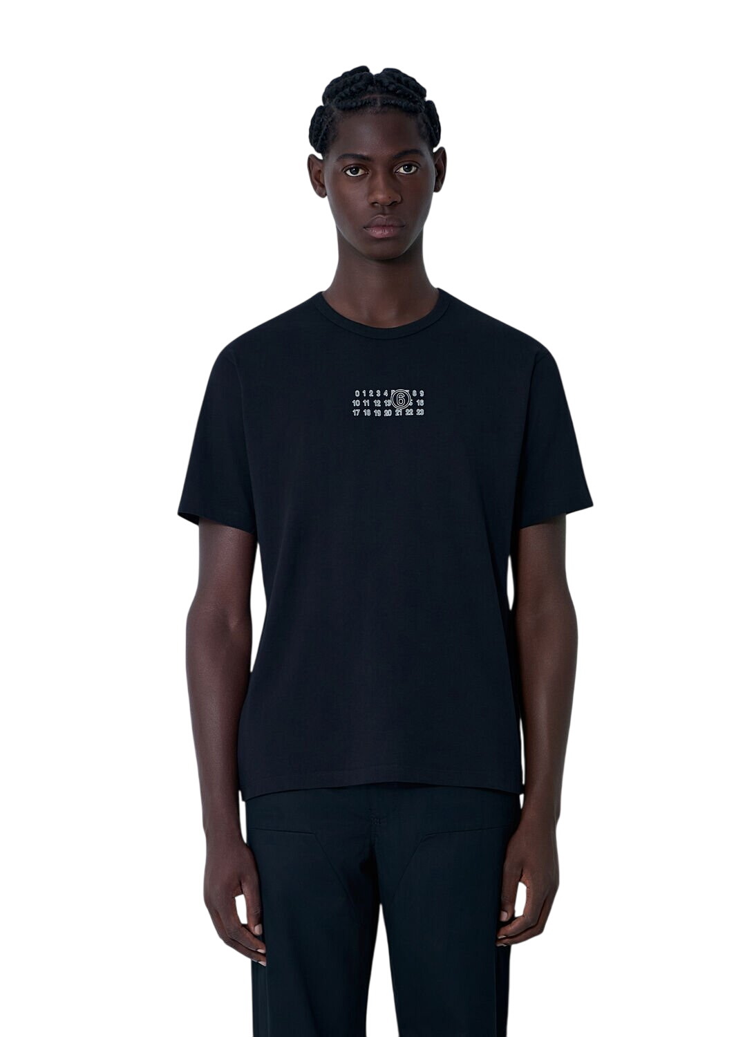 mm6 maison margiela tシャツ MM6 Maison Margiela Numbers-motif T-shirt | Black | FARFETCH