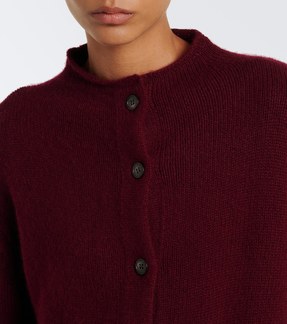 Lisa Yang Zirelle cashmere mockneck cardigan