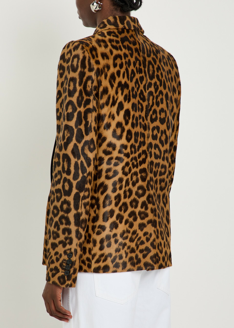 Khaite Saraphina Leopard Calf-hair Jacket