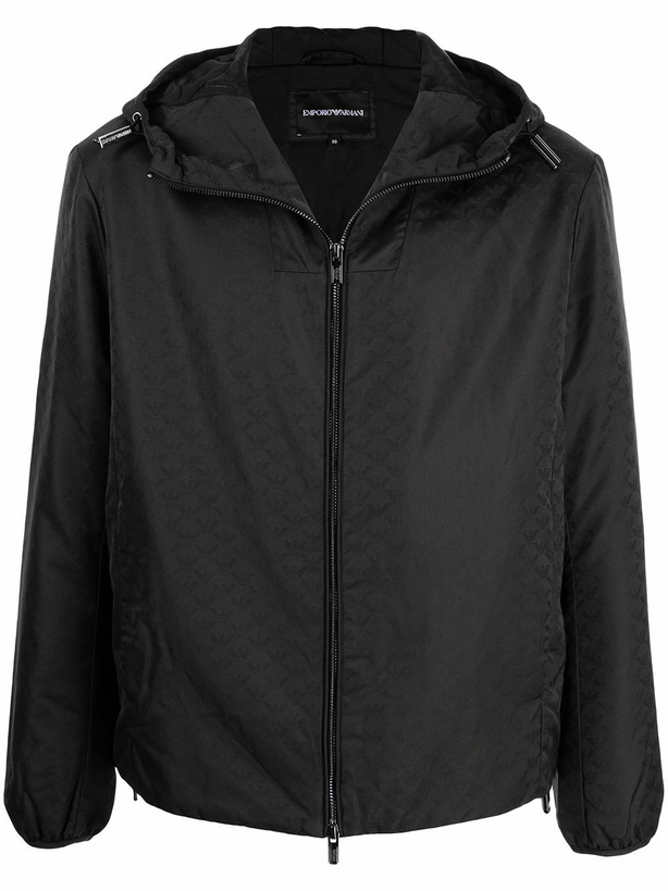 Photo: EMPORIO ARMANI - Allover Logo Down Jacket