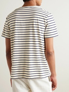 Nili Lotan - Pierre Striped Cotton-Jersey T-Shirt - White