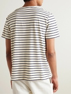 Nili Lotan - Pierre Striped Cotton-Jersey T-Shirt - White