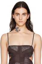 nastyamasha SSENSE Exclusive Beige Knit Choker