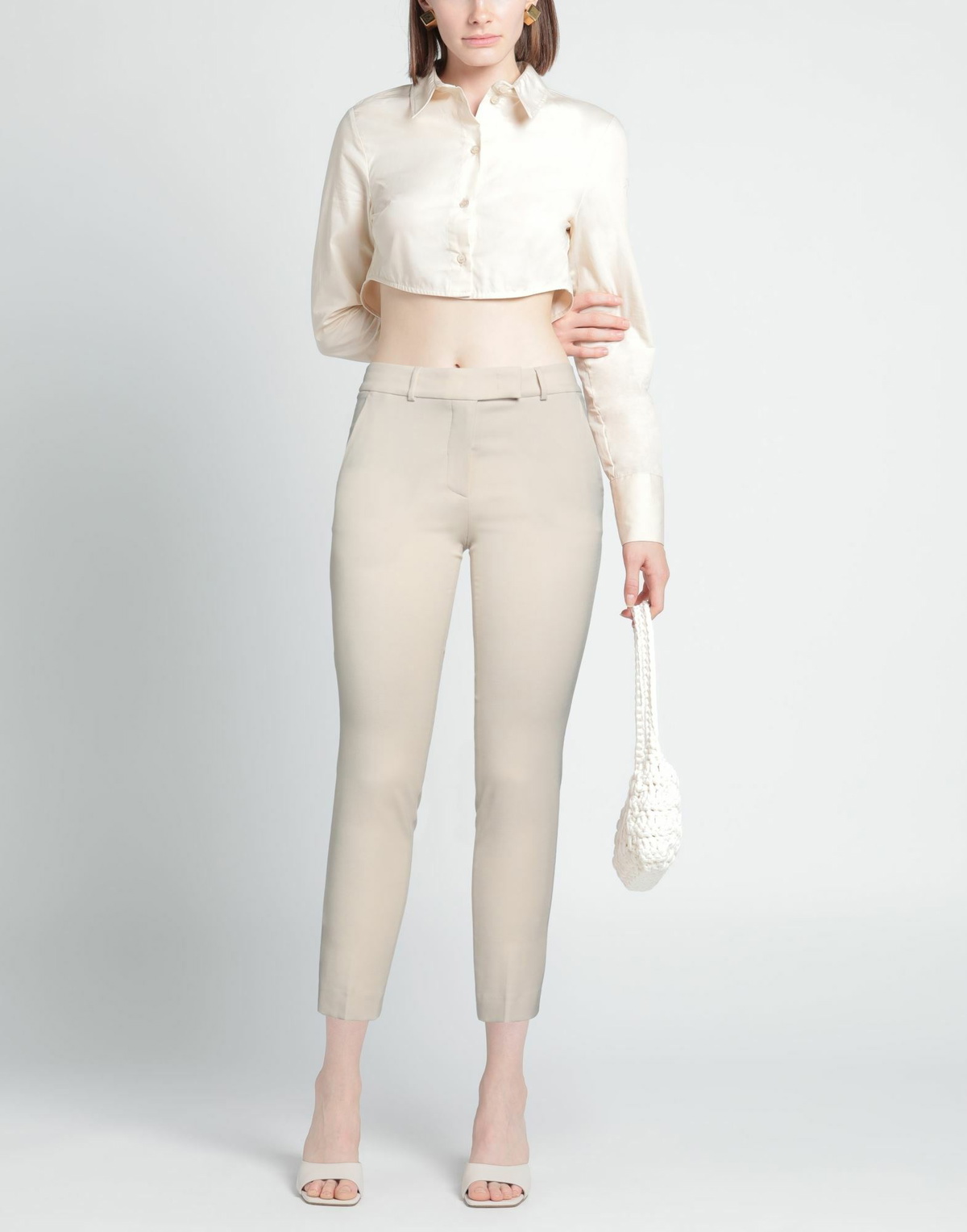 Peserico Womens Pants Cream