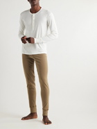 TOM FORD - Grosgrain-Trimmed Stretch-Cotton Jersey Long Johns - Brown